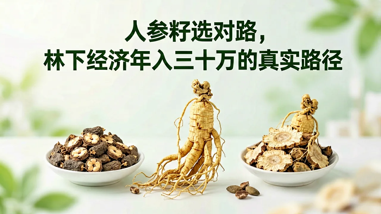 人参籽选对路,林下经济年入三十万的真实路径