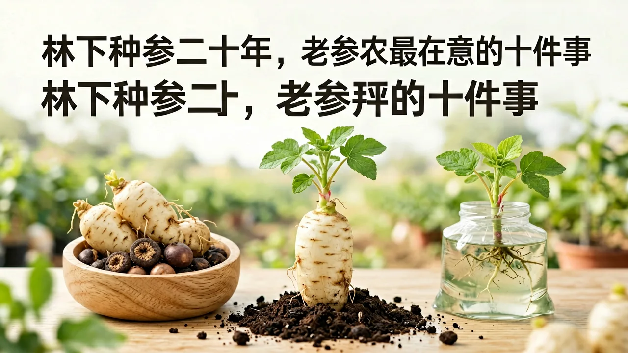 林下种参二十年,老参农最在意的十件事